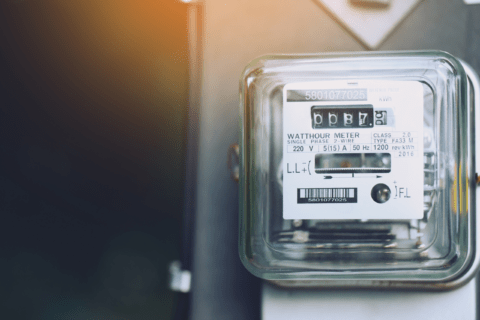 House electrical meter.
